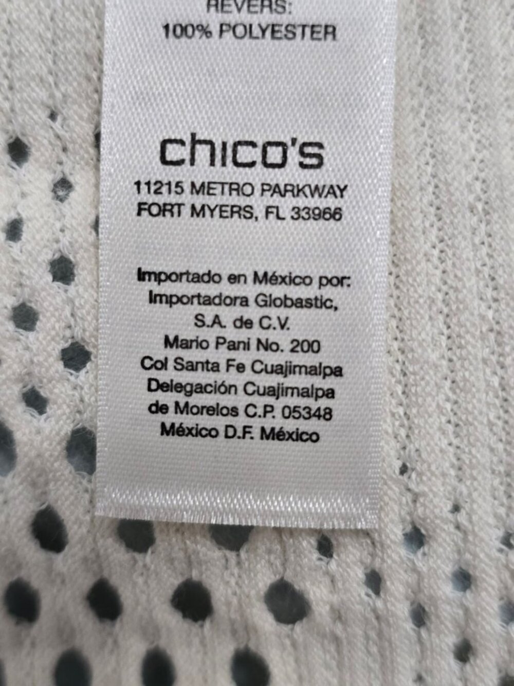 NWT Chicos Trixie Cardigan Cream 3/4 Sleeve Open Front Lace Sweater Size 0 - Picture 14 of 15